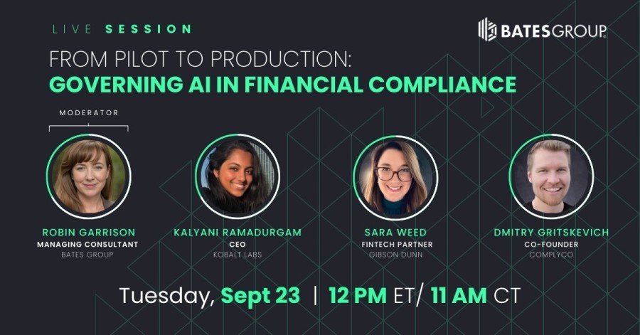 Live Webcast - From Pilot to Production: Governing AI in Financial Compliance