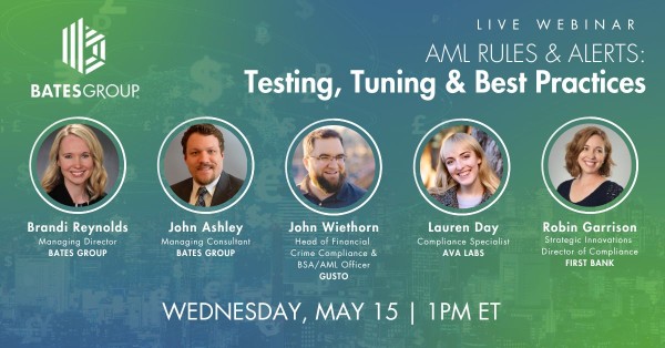 Webinar: Anti-Money Laundering Rules and Alerts—Testing, Tuning, and Best Practices