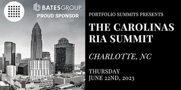 Bates is a Proud Sponsor of the Carolinas RIA Summit, June 22, 2023 in Charlotte, NC