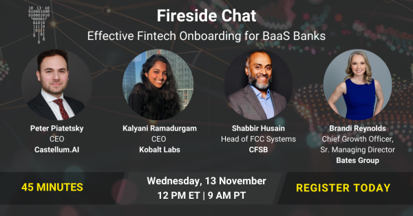Fireside Chat:  Effective Fintech Onboarding for BaaS Banks