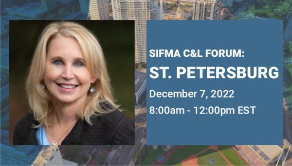 Bates CEO Jennifer Stout is Featured Speaker at the FSDA-SIFMA C&L Forum in St. Petersburg
