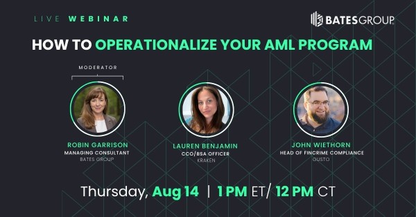 Live Webinar: How to Operationalize your AML Program