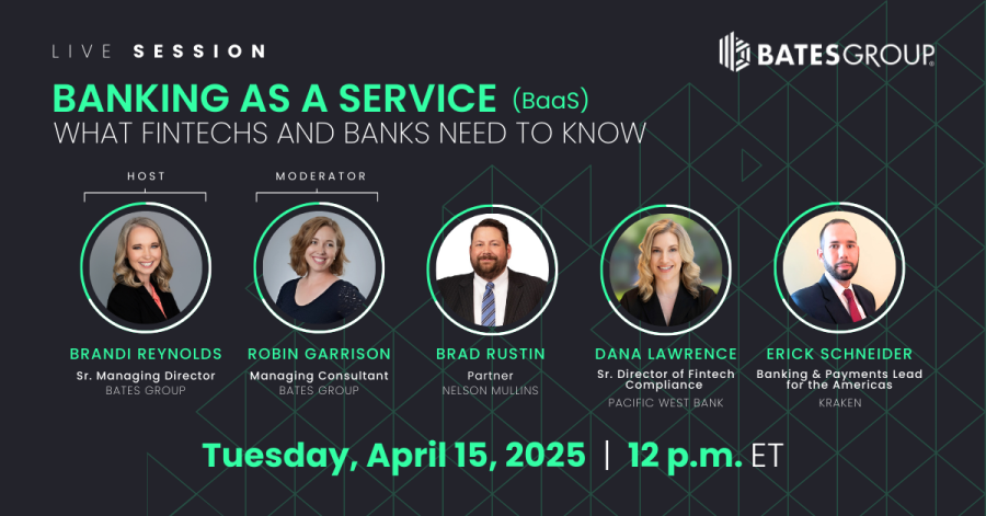 Live CLE Webinar: BaaS - What Fintechs and Banks Need to Know